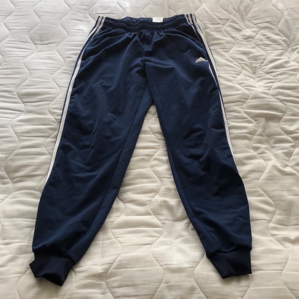 Navy Adidas sweatpants